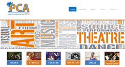 Desktop Screenshot of palmettocenterforthearts.org