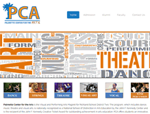 Tablet Screenshot of palmettocenterforthearts.org
